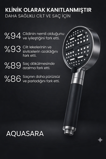 2 Adet 6 Fonksiyonlu Filtreli Duş Başlığı +5 Adet Filtre