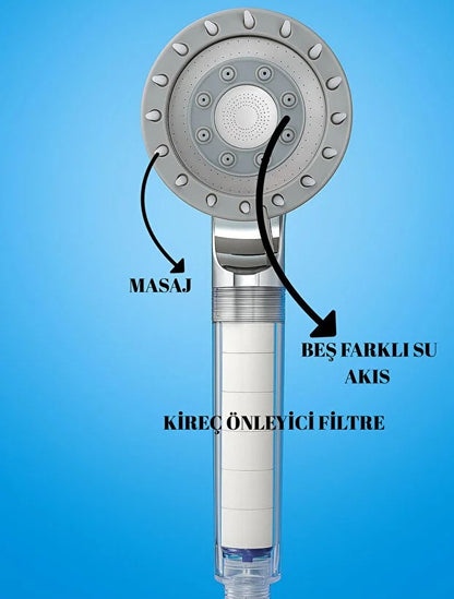 AquaSara™ Filtreli Duş Başlığı Krom