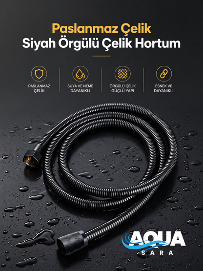 1 Adet 150cm Çelik İçi Örgülü Duş Hortum